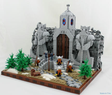 レゴでドワーフ族の城