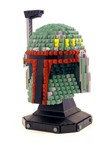 ボバ・フェット頭部のレゴ製スタチュー