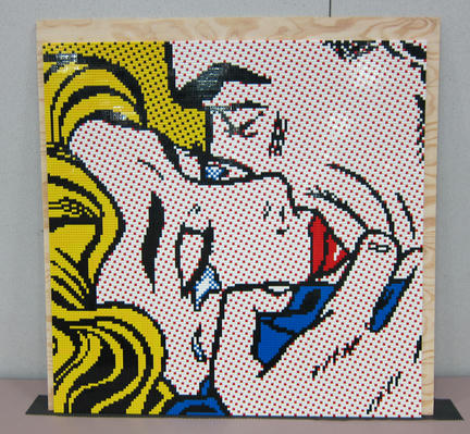 レゴでロイ・リキテンシュタインの作品を模写