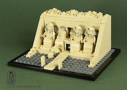 レゴでアブ・シンベル神殿