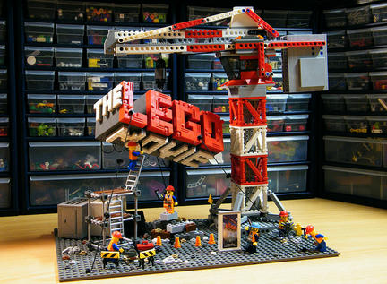 LEGOムービーのメインビジュアルを再現