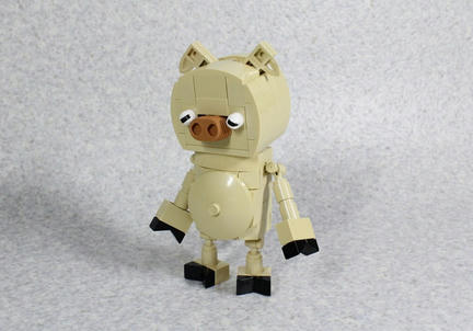 悲しげなLEGOブタ