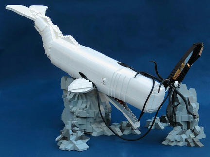 LEGOマッコウクジラ対ダイオウイカ