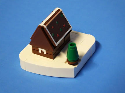 マイクロスケールなLEGOジンジャーブレッドハウス