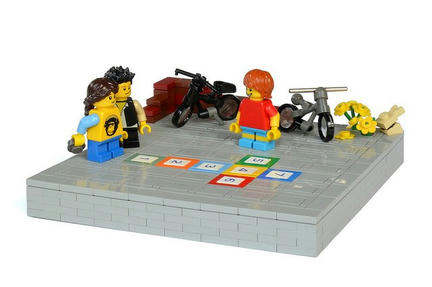 LEGOで子供遊びの風景