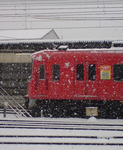 雪の日の名鉄電車