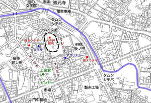 牧志集落遠景図