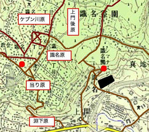 識名トンネル周辺