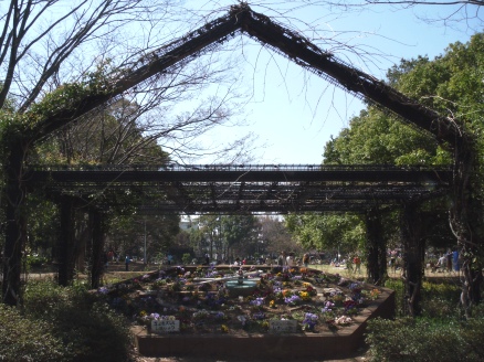 行田公園の花時計1