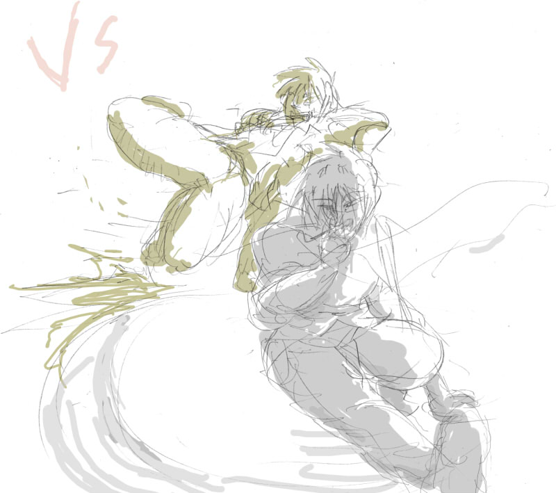 vs下書き