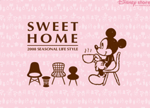 ディズニーミッキー壁紙 シンプルなデザイン ピンク色 ミッキーマウス無料画像 壁紙 グッズ