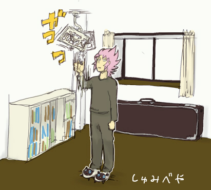 趣味部屋には、漫画、CD・DVD、ゲームソフトやフィギュアなどを置きます。クローゼットの奥のほうには薄い本もあります。最近衝動買いしたスリッパは可愛いし暖かくてよい。