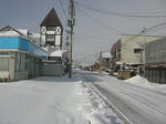 実家周辺は極寒の地・・・・高速降りたら雪道です