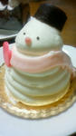 雪だるまケーキ
