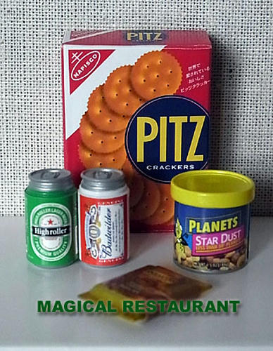 ビールでスナックセット