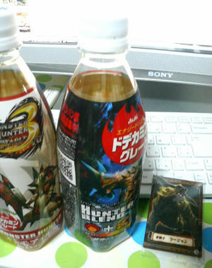 もらいました～！これ飲んで狩りにいくぜ！（笑）右にらーたんがいます・・はい。