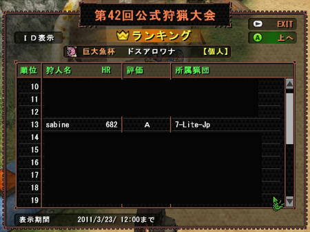 ざびさんさすがです！