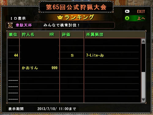 結果はこんな感じでした～。