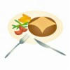 ハンバーグ（イラスト）