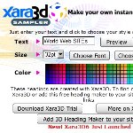 ヘッダー用３Dフォント作成・オンラインツール