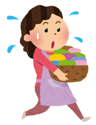 家事を頑張る母親