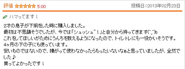 あったかいdeシュ！ 口コミ3