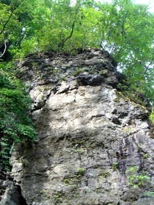 小瀬ヶ沢洞窟岩石