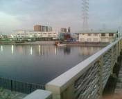 6時40分、中川運河