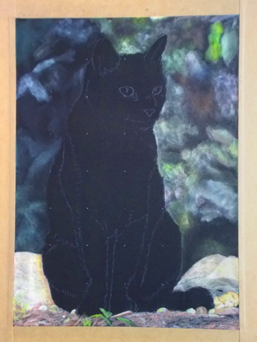 「新商品」に関するプレスリリース ナメたらア・カ・ン～。【色画用紙に猫を描く。】2｜よし、絵を 端午の節句