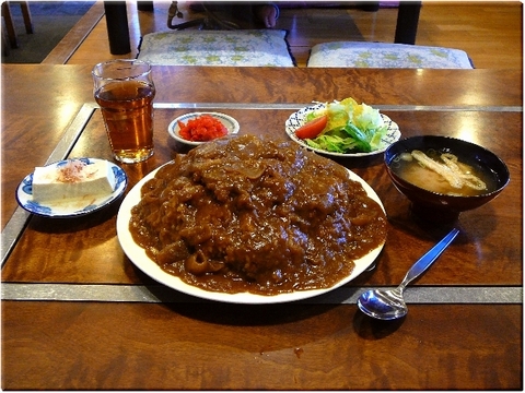 エビカツカレーてんこ盛り