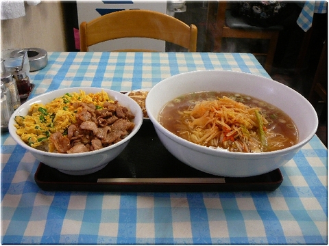 スタミナ丼とラーメン