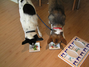 一気に食べる(>_<)