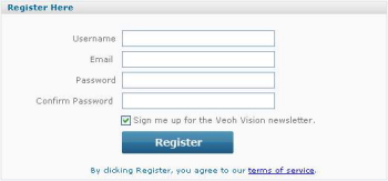 Veoh Log in