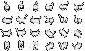改変キャラチップ：猫（色違い）