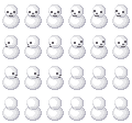 改変キャラチップ：雪だるま（ver.2）