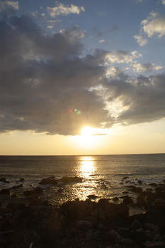 夕陽一本