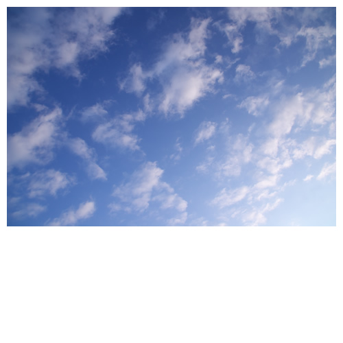 青と冷たい風。