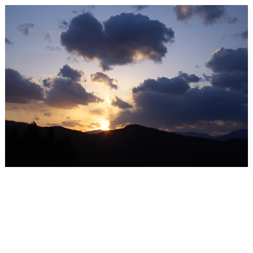 一日の終わりを感じています。