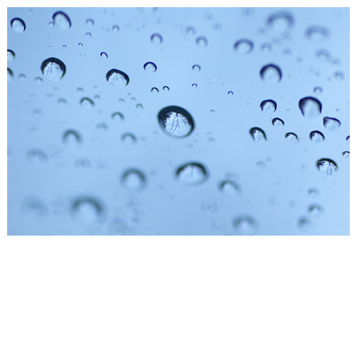 水滴：先週日曜日の車窓から･･･