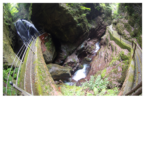 「雨竜の滝」までの歩道