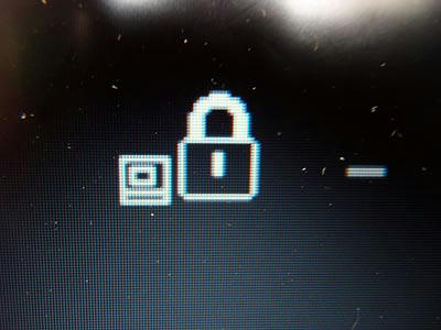 ThinkPad X60sのスーパーバイザーパスワード画面