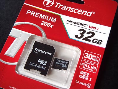 MicroSDカード Transcend 32GB(TS32GUSDHC10E)