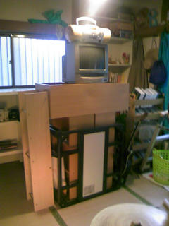 家具を部屋の中央に密集させる