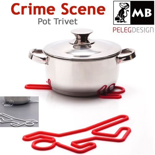 MONKEY BUSINESS Crime Scene Trivet