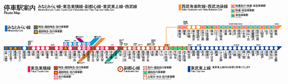 東急 東横 線 路線 図