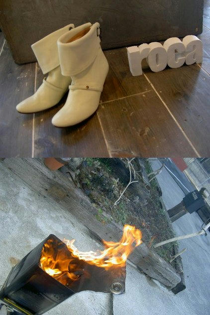 ショセのブーツ、革が柔らかくて履きやすい。