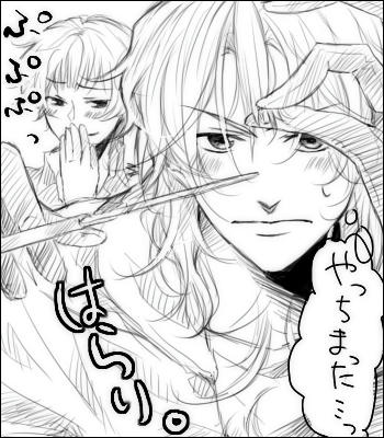 姫もぱっつん。