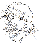 影あり女性顔