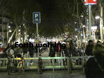 夜のランブラス通り（ La Rambla）