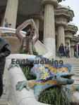 グエル公園（Parc Güell）のトカゲの噴水